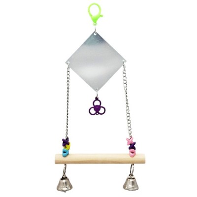 MIZOO ΠΑΙΧΝΙΔΙ ΚΟΥΝΙΑ ΜΕ ΚΑΘΡΕΦΤΗ & ΚΟΥΔΟΥΝΑΚΙΑ ΓΙΑ ΠΑΠΑΓΑΛΑΚΙ 15X28CM